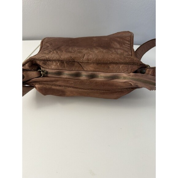 Civico93 Italian Woven Leather Crossbody Shoulder Bag Brown Boho Purse Handbag - Picture 11 of 14